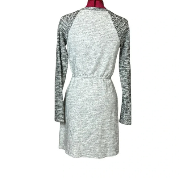 Saturday Sunday long sleeve V-neck cotton sweater dress 2 pockets raglan sleeve - Picture 2 of 8